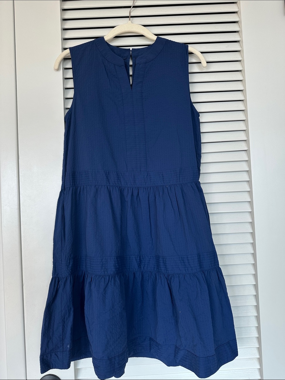 Vineyard Vines Girls Navy Blue Sleeveless Tiered Dress